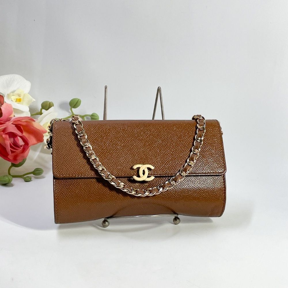 🌹STUNNING! Authentic CHANEL Caviar Wallet on Chain